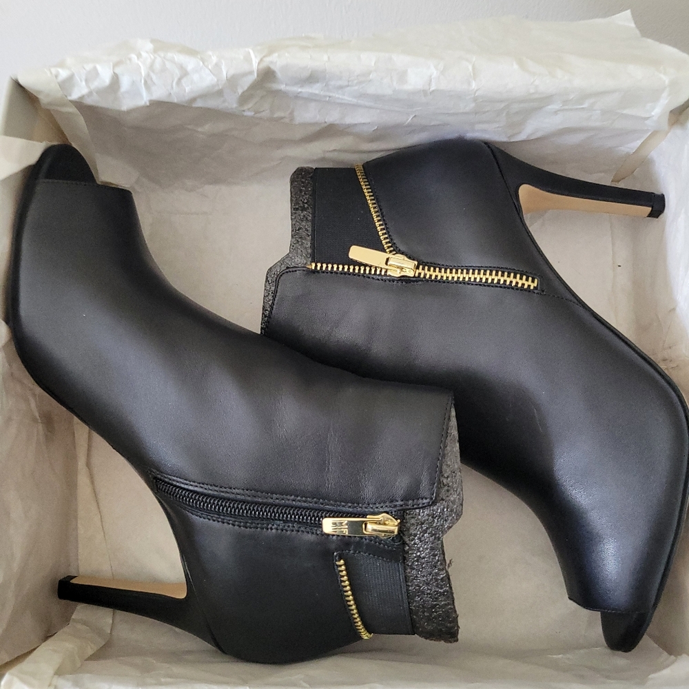 Marc Fisher ankle boots peep toe